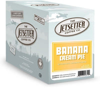 The Jetsetter Coffee Co. - Café en capsules K-Cup saveur tarte à la crème de banane, torréfaction moyenne, paquet de 24-Café aromatisé à torréfaction moyenne.