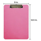JAM Paper - Presse-papiers en plastique avec pince métallique discrète - format lettre (9 x 12 -5) - rose fuchsia-Nos presse-papiers sont dotés d'un clip en métal durable pour fixer les papiers et d'un ressort robuste et durable.
