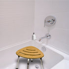 BIOS Living - Tabouret de douche en bambou-Grosses ventouses pour plus de sécurité