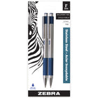 Zebra F-301 Retractable Ballpoint Pen – 0.7mm – Blue – 2 Pack-Features a sturdy metal barrel and clip for a sleek and professional look