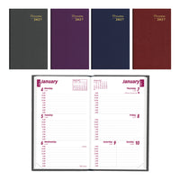 Brownline 2027 Weekly Pocket Planner - 4-3/4" x 3" - Assorted Colours-12-Month: January 2027 to December 2027