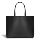 Champs Onyx Leather Open Tote - Black-Made of Genuine Cowhide Leather