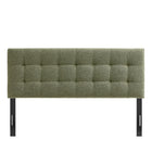 Modway Lily Upholstered King Size Headboard - Leaf-Padded Construction