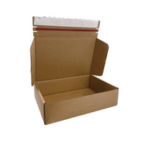 Reliabag - Boîtes d'expédition en papier kraft ondulé auto-adhésives - 12" x 8" x 3" - Paquet de 40-Léger, écologique, durable et robuste