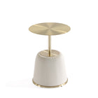 Manhattan Comfort Anderson Modern Leatherette Upholstered Coffee Table and End Tables - Cream - Set of 3-9