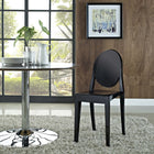 Modway Casper Dining Side Chair - Black-Stackable up to 4 Chairs
