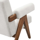 Modway Lyra Fabric Armchair - Ivory Fabric-8