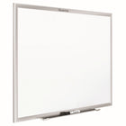 Quartet Standard Dry-Erase Board, Aluminum Frame, 48" x 36"-Delivers effective performance when planning and organization is needed in low-use personal environments.