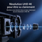 EMEET - Webcam de conférence tout-en-un SmartCam C980 Pro Ultra 4K-Champ de vision ajustable de 60° à 98°