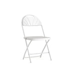 Flash Furniture – Chaise pliante HERCULES en plastique, capacité de 800lb, dossier à palmette ajourée, blanc (LIE4BLANC)-Capacité de poids de 650 lb