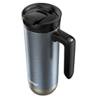 Contigo - Superior Tasse de voyage en acier inoxydable - 20 oz - glace noir-Boire sans fuites : le couvercle unique SNAPSEAL s'ouvre pour boire et se clipse vers le bas pour verrouiller le couvercle fermé pour un voyage étanche