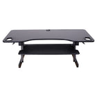 Rocelco 45" Adjustable Desk Riser with Dual Monitor Mount and Anti Fatigue Mat-ADR45 dimensions of work surface are 22.6" deep x 45" wide