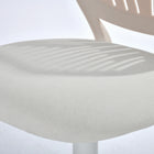 Chaise de Bureau Pivotante en Tissu Beige Homy Casa-Tissu Texturé : Siège doux et confortable apportant une touche chic et élégante