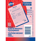Hilroy Telephone Message Pads, 3-1/2" x 5", 50 Sheets, French, 10 Pack-The fast, easy way to keep track of your messages