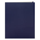 Staples 2 Pocket Portfolio - Navy - 25 Pack-Includes two horizontal cut out pockets to hold a business card on the front interior pocket