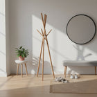 Decent Living Porte-manteaux en bois - Beech-Fabriqué en bois de hêtre massif allemand FAS