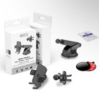 Mighty Mount - Support pour tableau de bord et grille d'aération Simpl Cradle 2 en 1-Compatibilité universelle : peut contenir n'importe quelle taille de téléphone en toute sécurité (avec/sans étui)