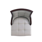 Manhattan Comfort - Tabouret de bar Fifth Avenue 19" traditionnel rembourré en similicuir - gris clair - lot de 2-Garantie limitée du fabricant de 30 jours