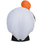 GEMMY Airblown Inflatable Halloween Skull with Spider - 54"-Deflates for easy storage