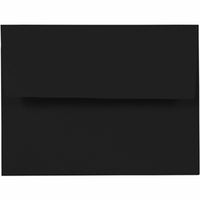 JAM Paper A2 Premium Invitation Envelopes - 4 3/8 x 5 3/4 - Smooth Black - 100 Pack-Envelope Features: Straight flap gum closure, high quality Smooth paper finish