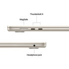 Apple MacBook Air 15" - M5 - 10-core CPU - 512 GB SSD - 16 GB Unified Memory - Starlight-Connect It All - MacBook Air features two Thunderbolt 4 ports, a MagSafe charging port, a headphone jack - as well as the Apple N1 wireless chip for Wi-Fi 7 and Bluetooth 6. And it supports up to two external displays