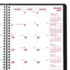 Brownline 2027 14-Month Monthly Planner Soft Cover - 8-7/8" x 7-1/8" - Black-100% post-consumer recycled paper