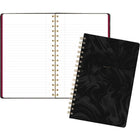 Mead West Village Coil Hardcover Notebook - 9" H x 6" W - Black - 80 Sheets-Durable Construction: Hardcover and sturdy wire binding ensure long-lasting use