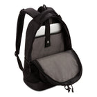Swiss Gear Cecil Laptop Backpack - Black-Padded, Airflow back panel with mesh fabric for superior back ventilation and support