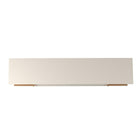 Manhattan Comfort Utopia Off White/Maple Cream TV Stand, 70.47"W (19751)-Includes 3 Center Shelves and 2 Large Open Side Compartments.