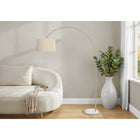 Monarch Specialties - 9640 79"H Lampadaire - Métal En Laiton/Abat-Jour Beige-Conçue à la fois comme accent décoratif et solution d'éclairage fonctionnelle, elle illumine votre espace tout en rehaussant l'ambiance générale de votre maison ou de votre lieu de travail