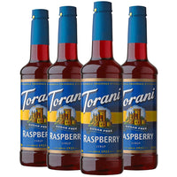 Torani Sugar Free Raspberry Syrup - 750 mL - 4 Pack-More than just coffee: Perfect for lattes, frappes, handcrafted sodas, lemonades, teas, milkshakes, desserts and other frozen blended drinks