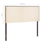 Modway Region Nailhead Upholstered Full Headboard - Ivory-Elegant, expansive design