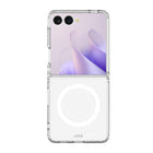 AXS ULTRA CLEAR Magnetic Phone Case for Samsung Galaxy Z Flip 7-Anti-UV material offers a crystal clear design displaying the original design of your phone while providing protection against drops and scratches