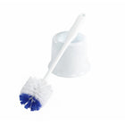 Globe Commercial 16" Toilet Brush And Caddy Set-Features an ergonomic comfort grip handle