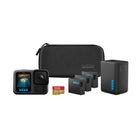 GoPro HERO13 Black Action Camera Extended Power Bundle-HERO13 Black is compatible with the HB-Series Lenses that let you instantly set up your camera for a variety of specialty shots. The Ultra Wide Lens Mod is the ultimate POV lens for action-packed scenes and epic landscapes. The Macro Lens Mod captures close-up shots in stunning detail.
