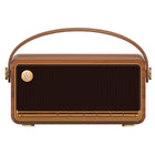 Edifier MP330 BT Wireless Hi-Res Audio Portable Retro Wood Speaker wiith 20W RMS Stereo Sound - Brown-Bluetooth multipoint connectivity: Connect to two devices simultaneously, allowing you to effortlessly switch between sources without interrupting your listening experience