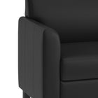 Flash Furniture – Causeuse en cuir Hercules Diplomat, noir-Coussins remplis de mousse