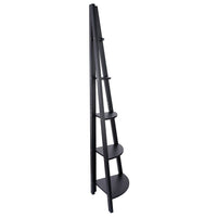 Kiera Grace – Étagère en coin Providence Bailey, noir, 5 tablettes, fini mat-Capacité de mesure et de poids: l'étagère d'angle globale mesure 16,25 "L x 71" H et 16,25 "de profondeur. Une hauteur importante signifie que vous disposez de plus de 1,50 mètre du bel écran, créant un espace de rangement maximal. L'étagère peut supporter jusqu'à 150 livres. placer des articles en toute confiance avec un peu plus de poids sur chaque étagère murale