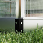 Outsunny - serre en polycarbonate 6 pi x 10 pi x 6,6 pi-Les évents sur le toit assurent une excellente ventilation de votre unité  
