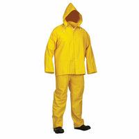 Forcefield 3 PC Rainsuit - 35mm - Yellow - PVC-Polyester - 023-50003 - Large-Yellow PVC polyester