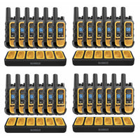 Dewalt Heavy Duty DXFRS300 Radio 24-Piece Set with 4 6-Port Chargers-22 Preset Channels are preset with Privacy codes