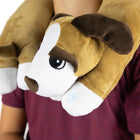 Bouncyband Sensory Vibrating Neck Pillow - Puppy-DUAL SPEED: 2 speed settings offer a variable vibrating experience. On/off button allows for use with or without vibrating feature. Uses 2 AA batteries (not included)