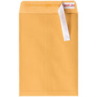 Jam Paper Open End Catalog Recycled Envelopes with Peel and Seal Closure - 7 1/2" H x 10 1/2" W - Brown Kraft Manila - 100 Pack-Envelopes feature a self-adhesive strip for quick and easy closure