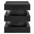 Modway Perpetuate Totem End Table - Black-Arrives Fully Assembled