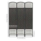 HOMCOM - Paravent autoportant à 3 panneaux en fibre ondulée pour bureau à domicile - noir-Le design pliant avec quatre panneaux et six charnières en métal vous permet de créer un nouveau look et d’économiser de l’espace lorsqu’il n’est pas utilisé 
