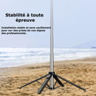 MyBat - Trépied Spotlight Pro - Support en acier inoxydable avec anneau LED 9" et télécommande sans fil - Argent-10