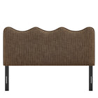 Modway Athena Striped Fabric Upholstered King Size Headboard - Earth Stripe-7