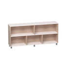Beleduc Furniture - étagère en bois Palermo -pour salle de classe à 5 cubes et 2 couches à dos fermé - grain naturel-Armoire à 2 couches et 5 compartiments