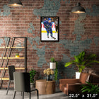 Elias Pettersson Canucks Action - Framed Canvas - 22" x 31"-Officially licensed by the NHL and NHLPA