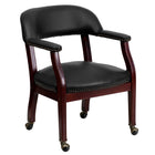 Flash Furniture – Fauteuil de conférence en vinyle, noir (BZ100BLK)-Style traditionelle